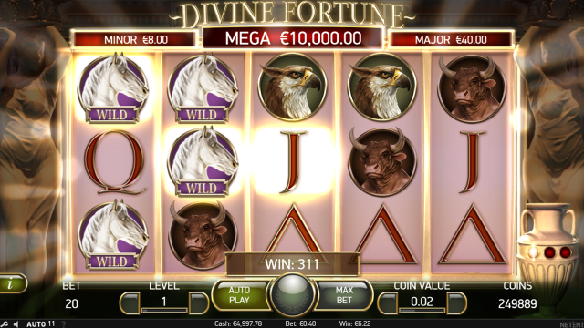 Характеристики слота Divine Fortune 9